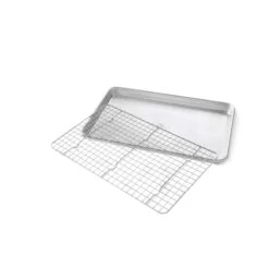 USA Pan 9-3/8 In. W X 14-1/4 In. L Bake Set Silver 2 Pk