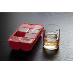 Harold Import Red Silicone Ice Cube Tray 8 Cubes -Tervis Central 048176c1 23cf 45a7 b175 335d329a7f4f
