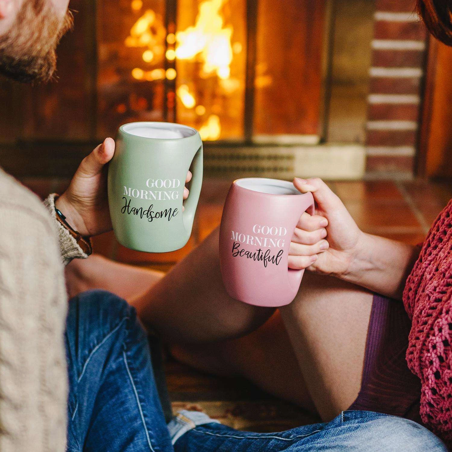 Pavilion Good Morning 16 Oz Beautiful Pink BPA Free Mug 9 Pavilion Good Morning 16 Oz Beautiful Pink BPA Free Mug - Image 7