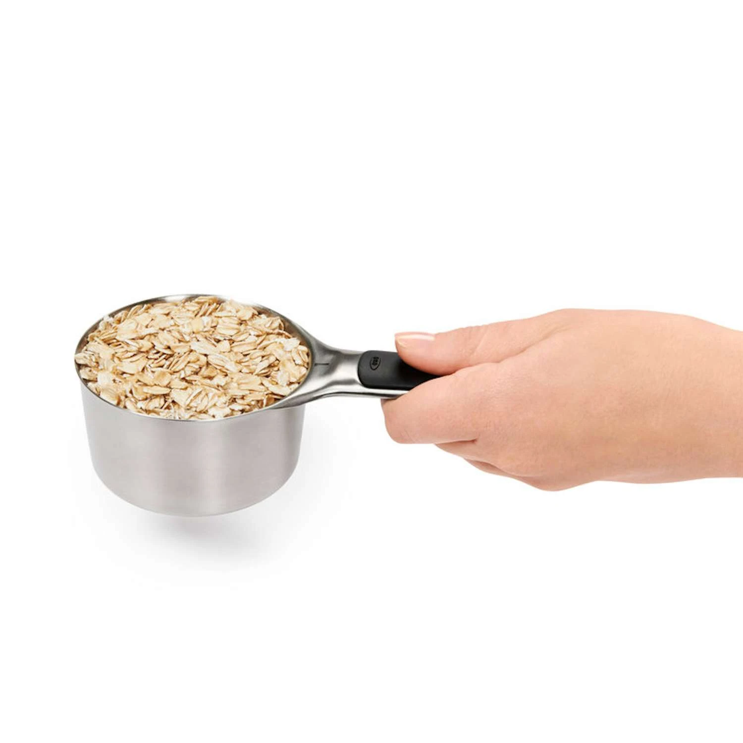 OXO Good Grips 1/4, 1/3, 1/2 , 1 Cups Stainless Steel Silver Measuring Cup 5 OXO Good Grips 1/4, 1/3, 1/2 , 1 Cups Stainless Steel Silver Measuring Cup - Image 3