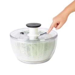 OXO Good Grips White/Clear Plastic Salad Spinner -Tervis Central 17a34867 9bd9 4d8b b48d c330888dc2c8