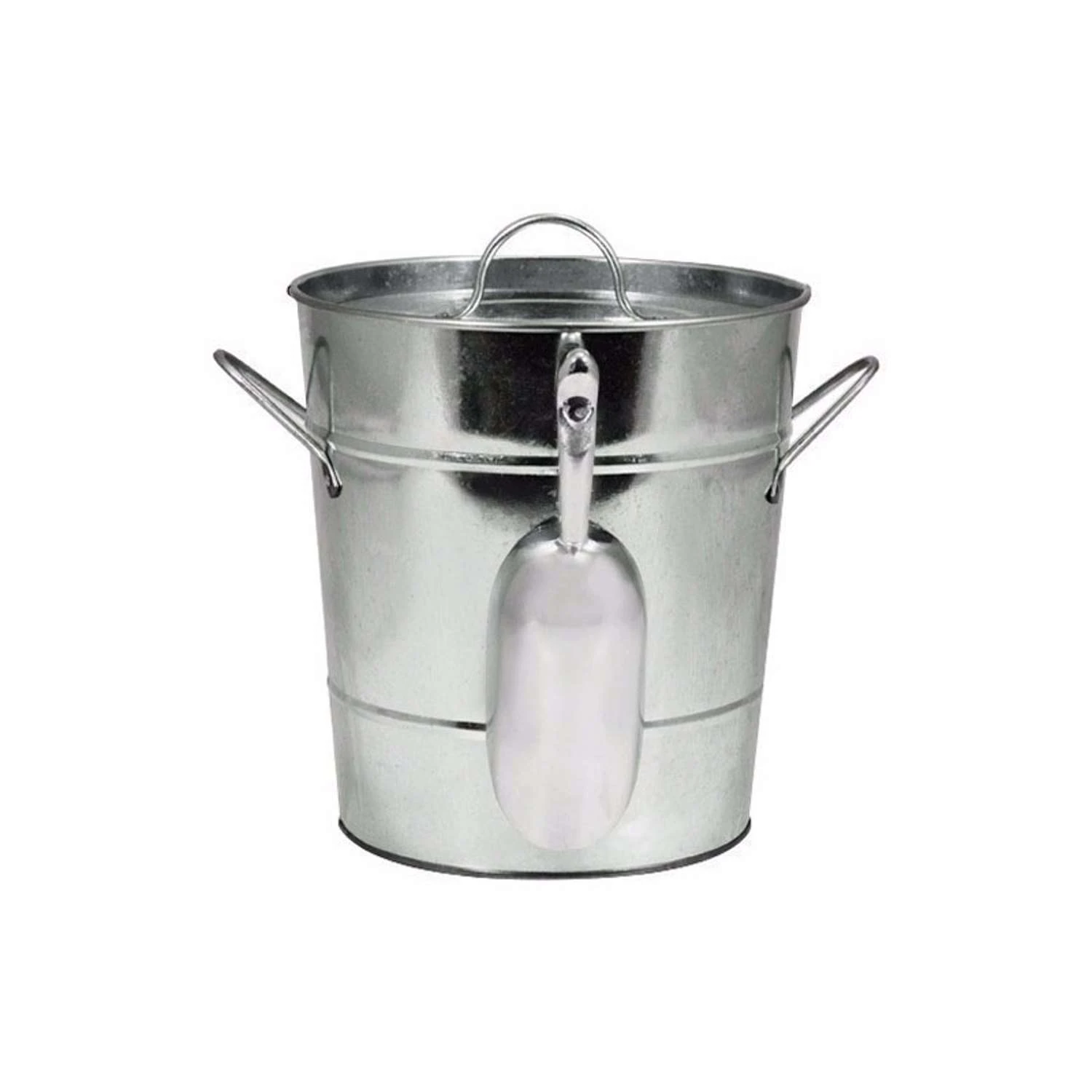 TWINE Country Home Silver Galvanized Steel Ice Bucket 3 TWINE Country Home Silver Galvanized Steel Ice Bucket