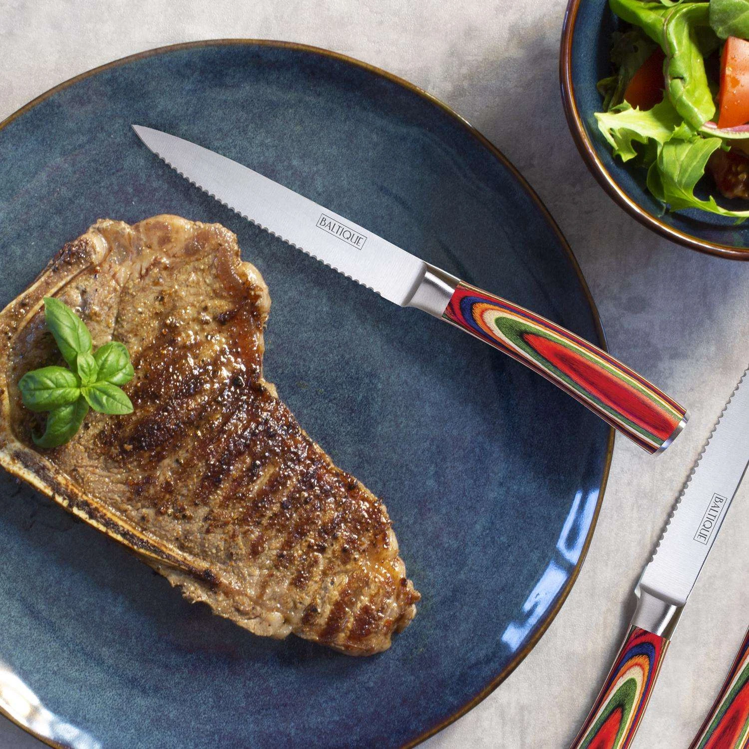 Totally Bamboo Baltique Marrakesh 5 In. L Stainless Steel Steak Knife Set 6 Pc 8 Totally Bamboo Baltique Marrakesh 5 In. L Stainless Steel Steak Knife Set 6 Pc - Image 6