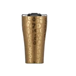 BruMate 22 Oz Imperial Pint Gold Leopard BPA Free Insulated Tumbler