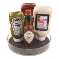 Spectrum Hexa Black/Clear Plastic Lazy Susan -Tervis Central 1d5c160d 4ced 4956 9426 85ce435e51c9