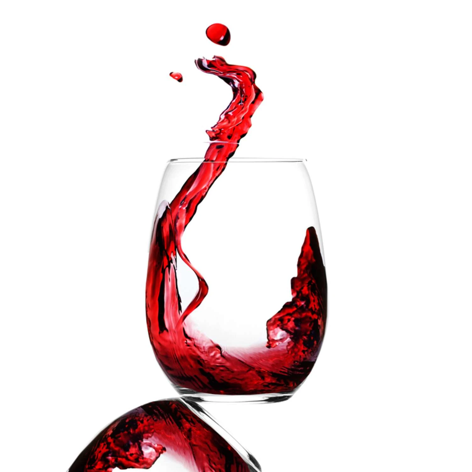 Mikasa Julie 19-3/4 Oz Clear Crystal Stemless Wine Glass 4 Mikasa Julie 19-3/4 Oz Clear Crystal Stemless Wine Glass - Image 2