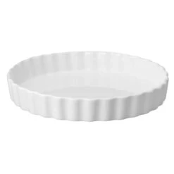Harold Import 10 In. L Quiche Pan White 1 Pk