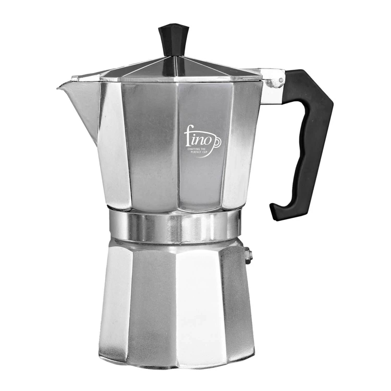 Harold Import Black/Silver Aluminum Espresso Maker 2.6 Oz 3 Harold Import Black/Silver Aluminum Espresso Maker 2.6 Oz