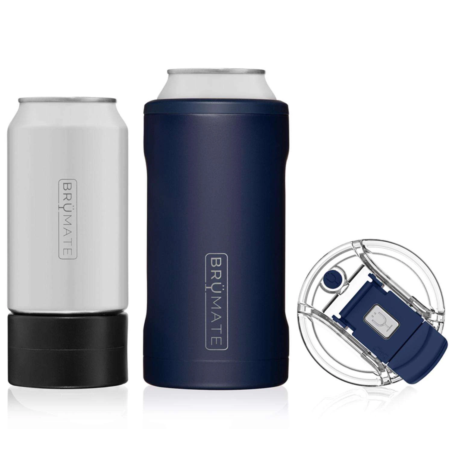 BruMate Hopsulator Trio 16 Oz 3-in-1 Matte Navy BPA Free Vacuum Insulated Tumbler 3 BruMate Hopsulator Trio 16 Oz 3-in-1 Matte Navy BPA Free Vacuum Insulated Tumbler