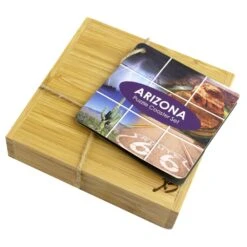 Totally Bamboo Black/Natural Bamboo Coaster Puzzle Set -Tervis Central 2da70407 1e7c 446e 905b 54ceb11e70ac