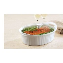 Corningware 8.5 In. W X 12-3/4 In. L Casserole Pan White -Tervis Central 30cd4140 2ace 4e65 9114 3506482e5209