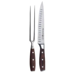 Messermeister Avanta 8 In. L Stainless Steel Carving Cutlery Set 2 Pc