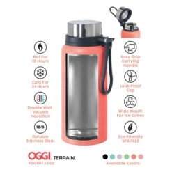 OGGI 32 Oz Terrain Blue BPA Free Vacuum Insulated Bottle 9 OGGI 32 Oz Terrain Blue BPA Free Vacuum Insulated Bottle -Tervis Central 3909c02d 8ec7 4318 84e6 5a3ddd2f8473
