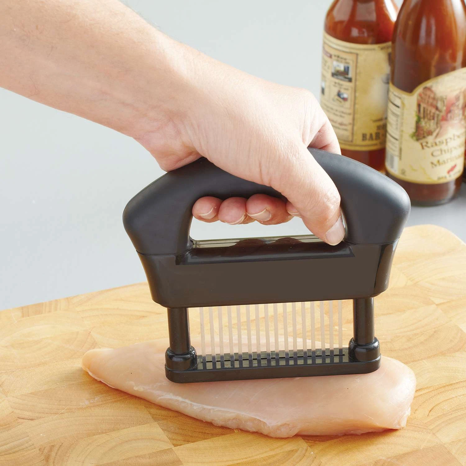 Mr. Bar-B-Q Black/Sliver Plastic/Stainless Steel Tenderizer 4 Mr. Bar-B-Q Black/Sliver Plastic/Stainless Steel Tenderizer - Image 2