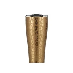BruMate 32 Oz Imperial Pint Gold Leopard BPA Free Insulated Tumbler