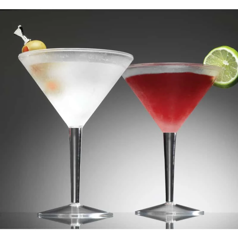 Prodyne Iced 10 Oz Clear Acrylic Martini Glass 4 Prodyne Iced 10 Oz Clear Acrylic Martini Glass - Image 2