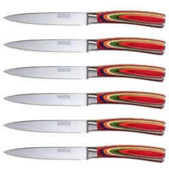 Totally Bamboo Baltique Marrakesh 5 In. L Stainless Steel Steak Knife Set 6 Pc