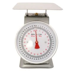 Zenport AccuZen Silver/White Analog Dial Scales 100 Lb