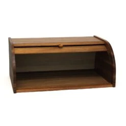 Lipper International Acacia Wood Roll-Top Bread Box -Tervis Central 4f1a671b 3ba4 40e8 a162 0ce6026567ec