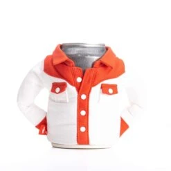 Puffin Drinkwear 12 Oz Red/White Polyester Bottle Holder