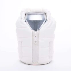 Puffin Drinkwear 12 Oz White Polyester Bottle Holder