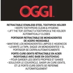 OGGI Silver Stainless Steel Toothpick Holder 7 OGGI Silver Stainless Steel Toothpick Holder -Tervis Central 53f92be6 ff74 45d5 9781 f1144db1ca6f