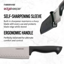 Farberware Edgekeeper 7 In. L Stainless Steel Santoku Knife 2 Pc 7 Farberware Edgekeeper 7 In. L Stainless Steel Santoku Knife 2 Pc -Tervis Central 557e492a 02ce 44d5 bdf4 9eace93b0a66