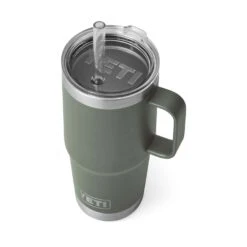 YETI Rambler 25 Oz Camp Green BPA Free Straw Mug -Tervis Central 567bcae5 a48b 473e a571 0c33aa4e8eef