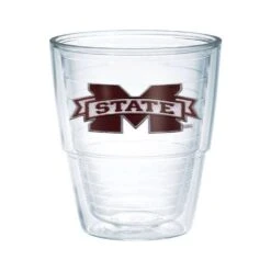 Tervis Collegiate 24 Oz Mississippi State Bulldogs Clear BPA Free Tumbler