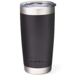 Broil King 20 Oz Black BPA Free Tumbler With Lid