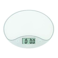 Taylor White Digital Kitchen Scale 11 Lb