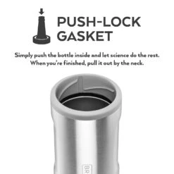 BruMate Hopsulator Bott'l 12 Oz Bottle Matte Gray BPA Free Vacuum Insulated Bottle -Tervis Central 6801664d f973 4444 98bb 47affa3a47a2