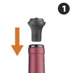 Final Touch Gray ABS Wine Pump And Stoppers -Tervis Central 68f71dfa 95cb 4777 a9b6 205066c1fde3