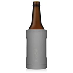 BruMate Hopsulator Bott'l 12 Oz Bottle Matte Gray BPA Free Vacuum Insulated Bottle