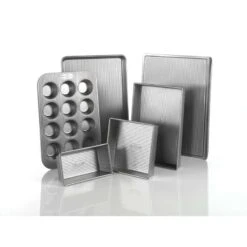 USA Pan 14 In. W X 19 In. L Bake Set Silver 6 Pk