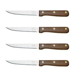 Chicago Cutlery Walnut Tradition Stainless Steel Steak Knife Set 4 Pc -Tervis Central 76c8dd44 0b93 43ea bf3c ea222124c82f