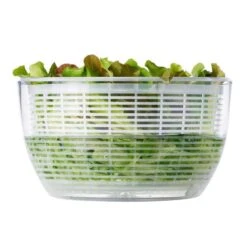 OXO Good Grips White/Clear Plastic Salad Spinner -Tervis Central 7a994745 ca6a 4f10 8dec 1efd6e6d5518