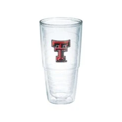 Tervis Collegiate 24 Oz Texas Tech Red Raiders Clear BPA Free Tumbler
