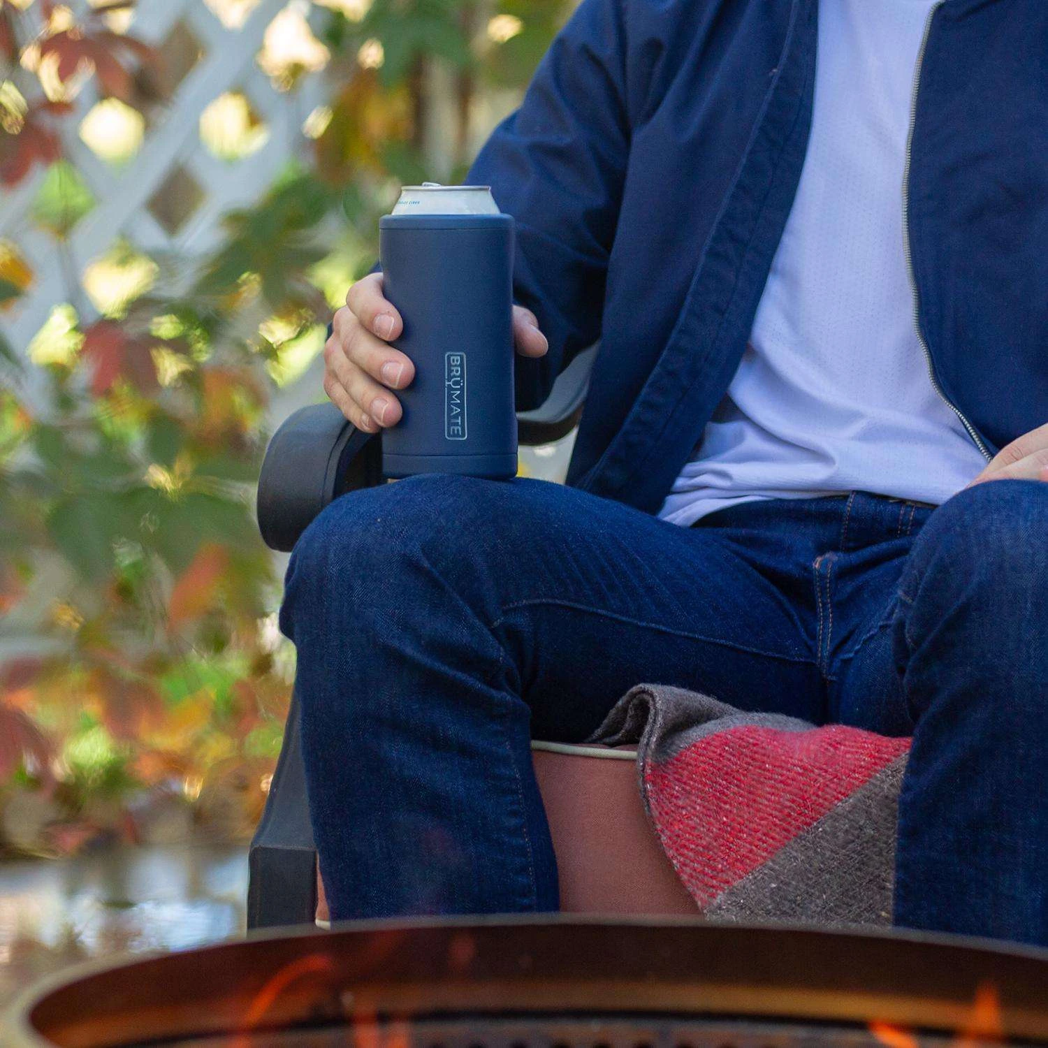 BruMate Hopsulator Trio 16 Oz 3-in-1 Matte Navy BPA Free Vacuum Insulated Tumbler 6 BruMate Hopsulator Trio 16 Oz 3-in-1 Matte Navy BPA Free Vacuum Insulated Tumbler - Image 4