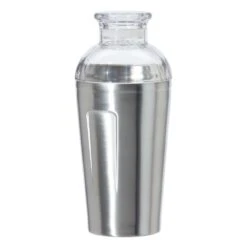 OGGI 16 Oz Silver Acrylic/Stainless Steel Cocktail Shaker