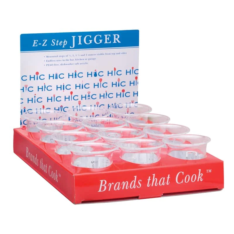 Harold Import 2 Oz Plastic Clear Jigger 3 Harold Import 2 Oz Plastic Clear Jigger