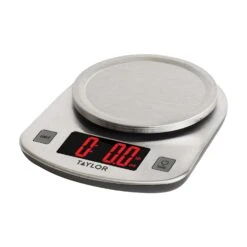 Taylor Silver Digital Kitchen Scale 11 Lb