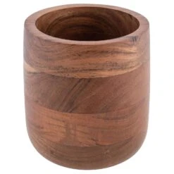 Karma Gifts Natural Acacia Wood Crock