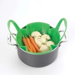OXO Good Grips Green Silicone Steamer Basket -Tervis Central 96fb6a42 7139 4f8d 8e31 08ae7d456f27