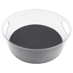 Spectrum Black/Clear Plastic Lazy Susan