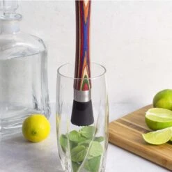 Totally Bamboo Marrakesh Multicolored Stainless Steel/Wood Muddler -Tervis Central 9df818c1 e8b4 4e88 a959 fc18a291e02a