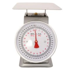 Zenport Silver/White Analog Food Scale 50 Lb