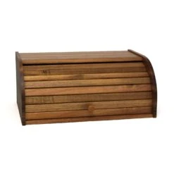 Lipper International Acacia Wood Roll-Top Bread Box -Tervis Central a361d84c 5e81 49fe be9e 68965d5d2783