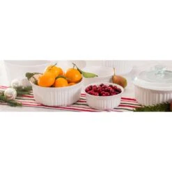 CorningWare French White 11 In. W X 9.83 In. L Bake Set White 6 Pc -Tervis Central a3963dca e4dd 4b06 8022 22ba1bfb05d8