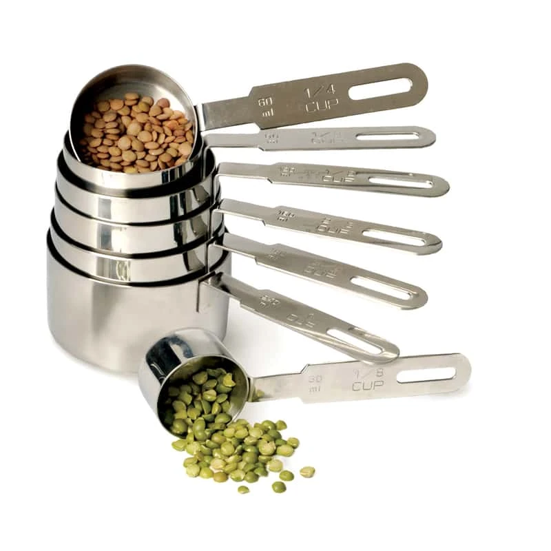 RSVP International Endurance Stainless Steel Silver Measuring Set 3 RSVP International Endurance Stainless Steel Silver Measuring Set